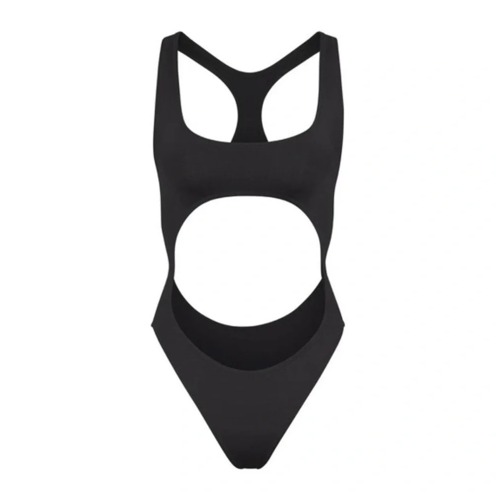 Skims Monokini Swimsuit Size XL New With Tags in Color Onyx